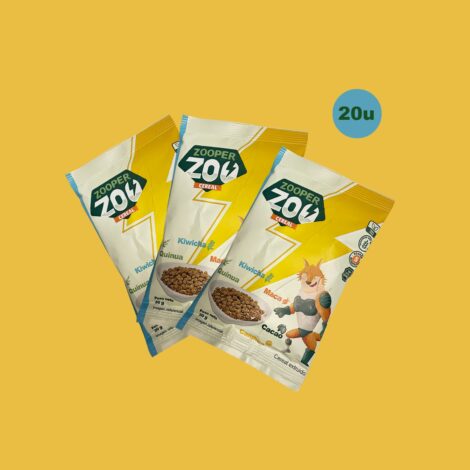 Pack 20 cereal de quinua, kiwicha, cañihua, maca, cacao (30g)
