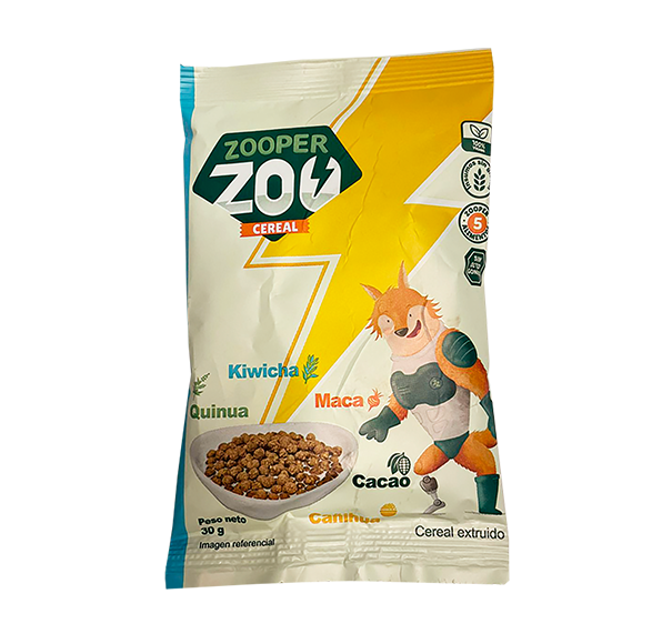 CEREAL DE QUINUA, KIWICHA, CAÑIHUA, MACA, CACAO (30G)